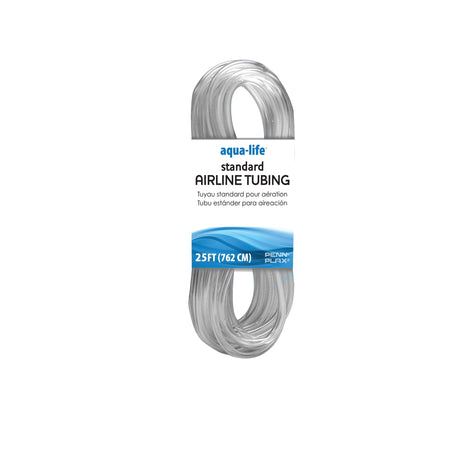 Penn-Plax Aqua-Life Standard Airline Tubing - 3/16 Inch Flexible Airline Hose for Aquarium Pumps, Fish Tank Line for Air Stones & Filters - Safe for Freshwater & Saltwater - 25 ft Long, Clear