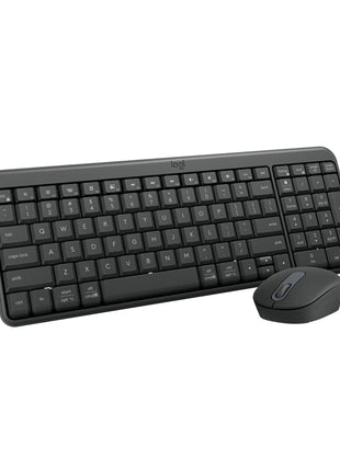 Logitech MK250 Bluetooth Wireless Keyboard and Mouse Combo - Graphite | Bluetooth connection only, compact keyboard with number pad, small ambidextrous M196 mouse with 3 non-customizable buttons