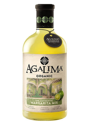 Agalima Authentic Organic Margarita Drink Mix, All Natural, 1 Liter (33.8 Fl Oz) Glass Bottle