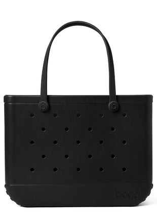 BOGG BAG - Original, Large Tote - LBD Black - 19in L x 9in W x 14in H - Beach, Pool, Boat, Sports - All Purpose EVA - Lightweight, Washable, Durable