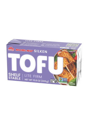 Mori-Nu Silken Tofu Lite Firm | Velvety Smooth and Creamy | Low Fat, Gluten-Free, Dairy-Free, Vegan, Made with Non-GMO soybeans, KSA Kosher Parve | Shelf-Stable | Provides protein | 12.3 oz x 12 Packs