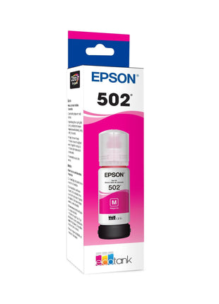 EPSON 502 EcoTank Ink Ultra-high Capacity Bottle Magenta Works with ET-2750, ET-2760, ET-2850, ET-3750, ET-3760, ET-3850, ET-4850, and other select EcoTank models, Magenta