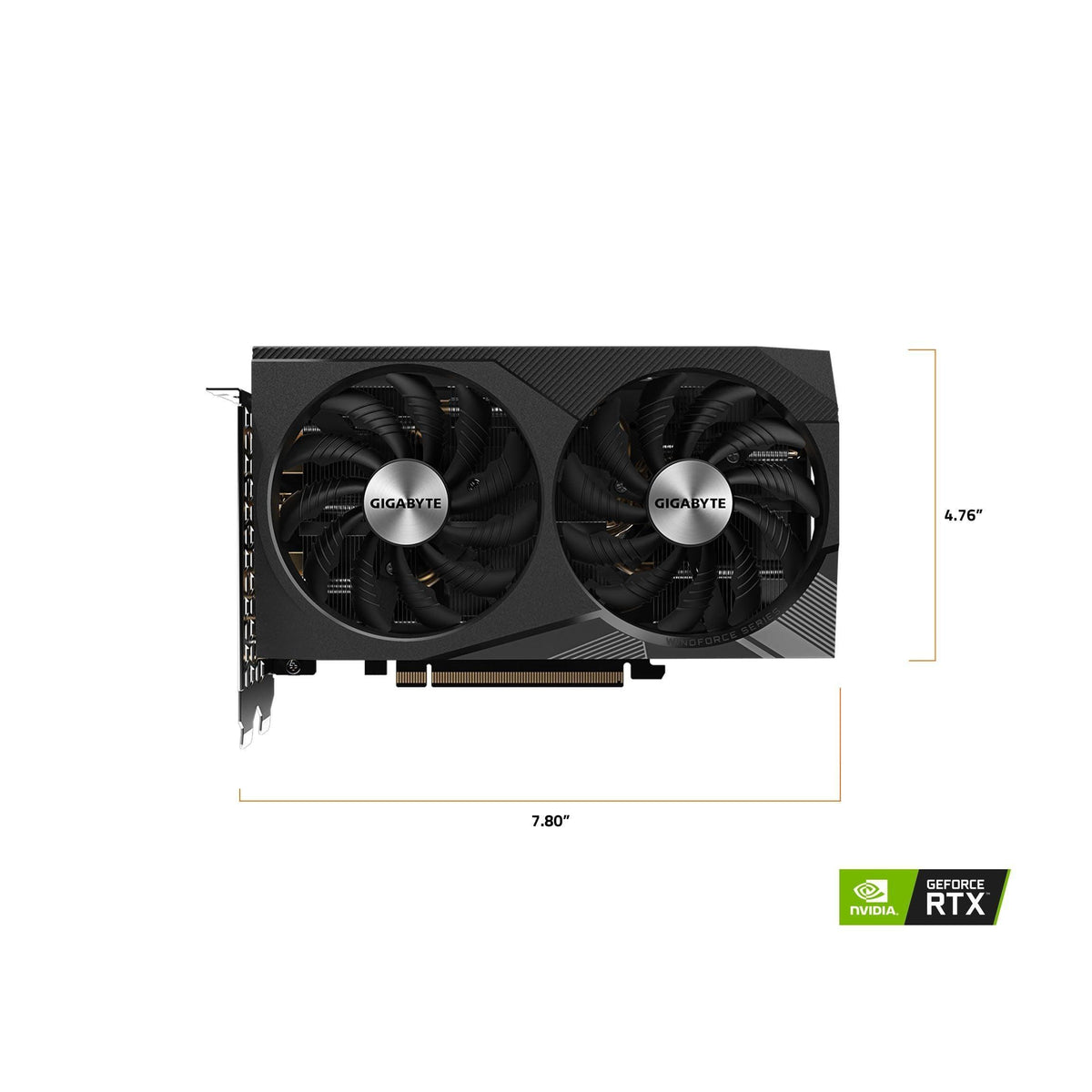 GIGABYTE GeForce RTX 3060 WINDFORCE OC 12G (rev. 2.0) Graphics Card, 2X WINDFORCE Fans, 12GB 192-bit GDDR6, GV-N3060WF2OC-12GD Rev2.0 Video Card