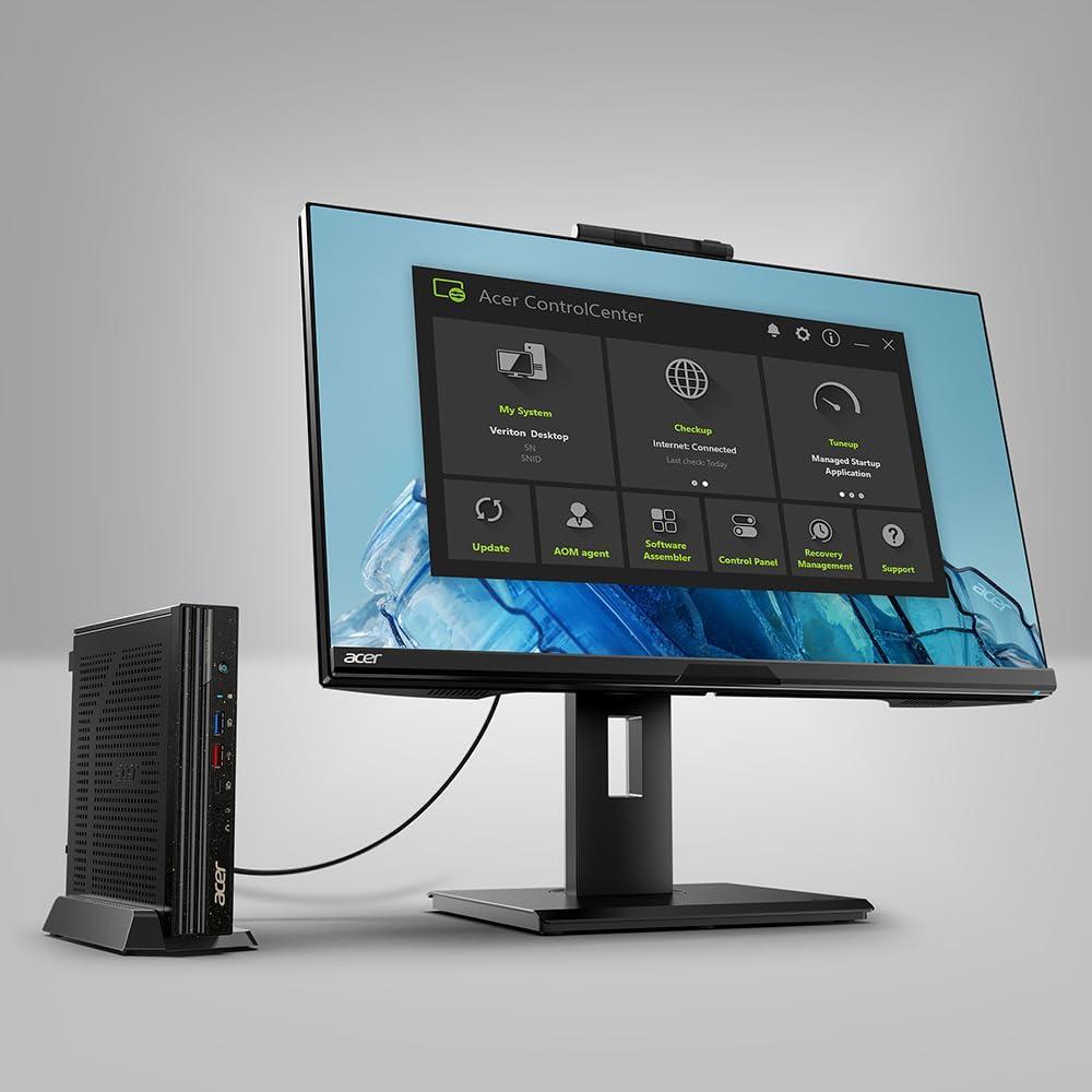 Acer Veriton Vero Mini VVN4690GT-I716G1 Desktop | Intel Core i7-12700T | 16 GB DDR4 | 1 TB PCIe 4.0 SSD | Wi-Fi 6E | USB KB & Mouse | Windows 10 Pro 64-bit (Free Upgrade to Windows 11 Pro 64-bit)