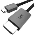 uni USB C to HDMI Cable, [4K, High-Speed] USB Type C to HDMI Cable for Home Office, [Thunderbolt 3/4 Compatible] with Chromebook, MacBook Pro/Air 2023, iPad Pro, iMac, XPS 17, S23-6FT