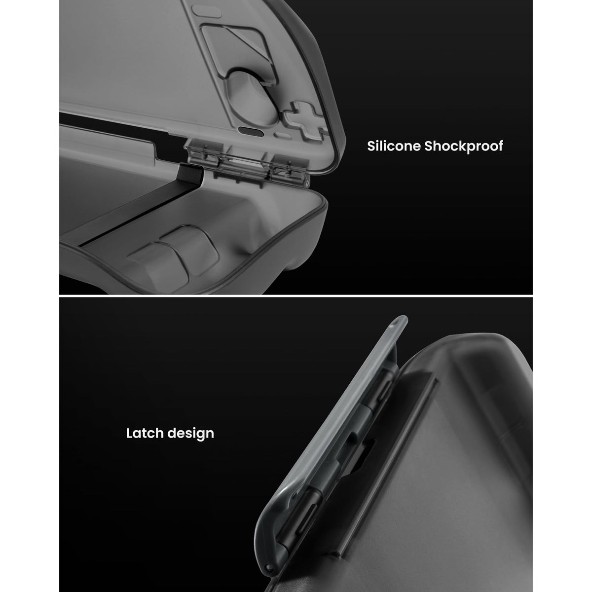tomtoc Armor Case for Steam Deck/OLED, Steam Deck Hard Shell, Slim Portable Travel Carry Case, Shock-proof, Charging Convenience, with Military Grade Protection, Protective Cover