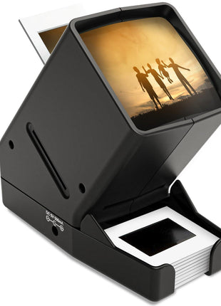 DigitConvert 35mm Slide & Film Negatives Viewer-Slide Viewer with 3X Magnification and LED-Lighted Viewing for 35mm Slides and Negatives, USB or Battery Powered (4AA Batteries & USB Cable Included)