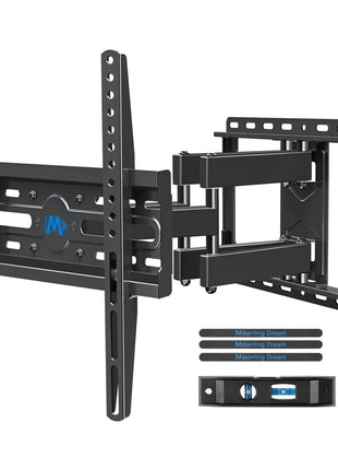 Mounting Dream TV Wall Mount for 32-70 Inch Television,Mount with Swivel and Tilt, Full Motion Bracket with Articulating Dual Arms, Fits 16inch Studs, Max VESA 400X400 mm, 99lbs, MD2380