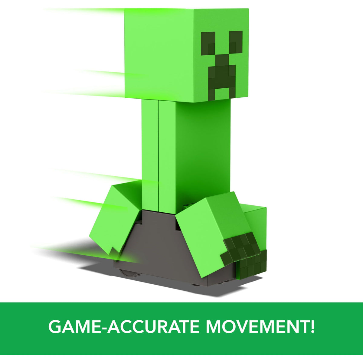 Mattel Minecraft Exploding RC Creeper with Lights & Sounds, 10 Explosion Particles, Game-Authentic Movement & DLC Code