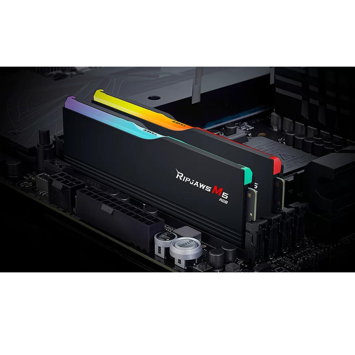 G.Skill Ripjaws M5 RGB (Intel XMP) 32GB (2 x 16GB) DDR5 6000 MHz CL36-36-36-96 1.35V Desktop Memory RAM - F5-6000J3636F16GX2-RM5RK - Black