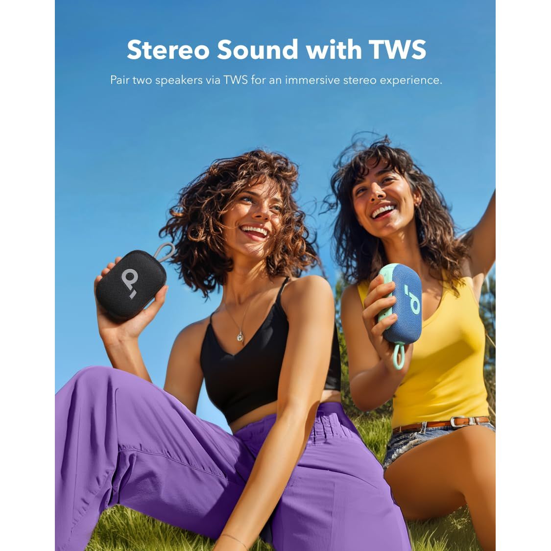 Soundcore Select 4 Go Bluetooth Shower Speaker by Anker, IP67 Waterproof/Dustproof, Ultra-Portable Speaker, Wireless, 20H Playtime, Floatable, Powerful Sound, Electronics for Outdoors/Home/Travel