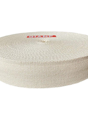 QIANF 1 1/2 Inch Natural Heavy Cotton Webbing 10 Yards for Bags Backpack Straps Belts Tote Bag Handles Pet Collars Fabric Purse Making Crafts