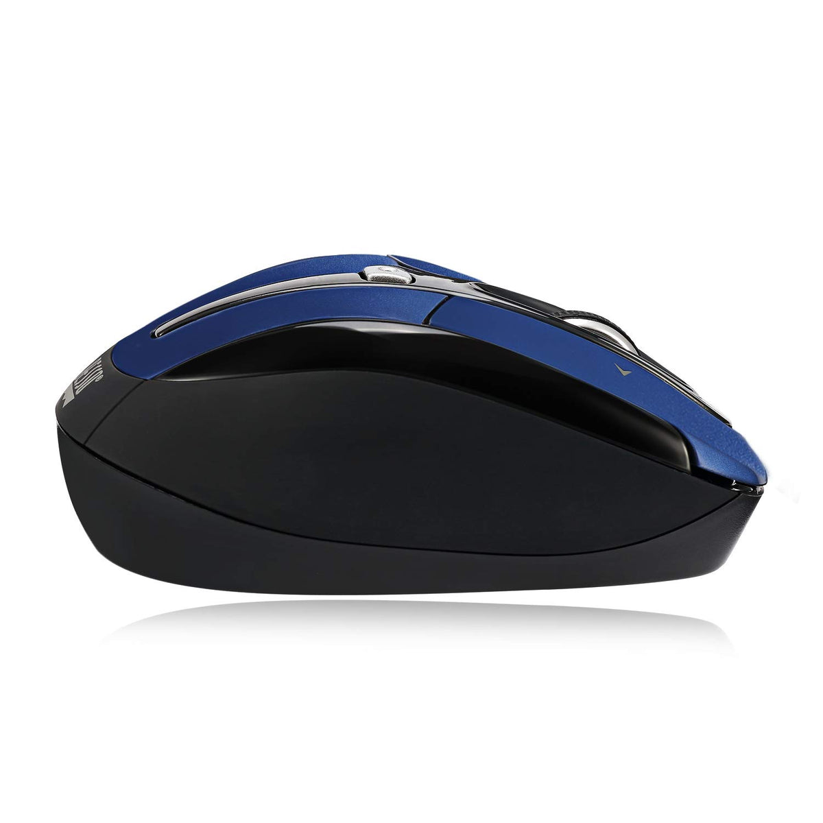 Adesso iMouse S60 Wireless Optical Mouse with 24 GHz RF Technology, Programmable Driver, Tilt-Wheel Scrolling, and Magnetically Storable Receiver (Blue)