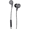 Maxell Bass 13 Metallic Earbuds with Microphone, 4 Ft Cord, Silver