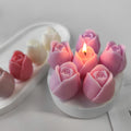 2 Pack Tulip Mold Tulip Resin Candle Mold - Silicone 3D Molds for Candy & Home Decor - Resin Casting & Making Molds