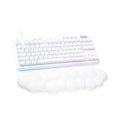 Logitech G713 Wired Mechanical Gaming Keyboard with LIGHTSYNC RGB Lighting, Clicky Switches (GX Blue), and Keyboard Palm Rest, PC/Mac Compatible - White Mist