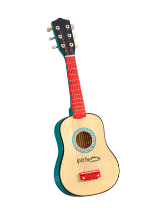 KidKraft Lil' Symphony Wooden Play Guitar, Kids Musical Instrument Toy, Gift for Ages 3+ | Beginner Acoustic Guitar with Adjustable Strings, Really Works, Primary Colors, Gift for Ages 3+