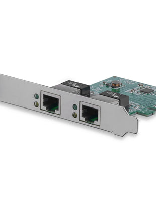 StarTech.com Dual Port PCIe Network Card - Low Profile - RJ45 Port - Realtek RTL8111H Chipset - Ethernet Network Card - Dual Port Gigabit NIC (ST1000SPEXD4)