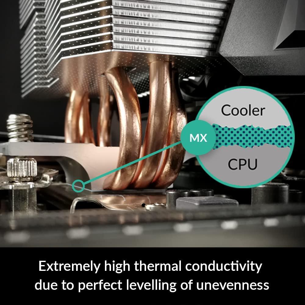 ARCTIC MX-4 (incl. Spatula, 4 g) - Premium Performance Thermal Paste for All Processors (CPU, GPU - PC), Very high Thermal Conductivity, Long Durability, Safe Application