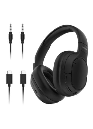 Belkin SoundForm Isolate Bluetooth Over-Ear Headphones - Hybrid Active Noise Cancelling Headphones - Wireless w/ 60H Playtime, Fast Charging & CloudCushion Ear Cups for Travel, Home, or Office - Black
