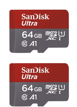 SanDisk 64GB X2 (128GB) MicroSDXC Ultra Uhs-1 Memory Card