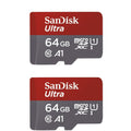 SanDisk 64GB X2 (128GB) MicroSDXC Ultra Uhs-1 Memory Card