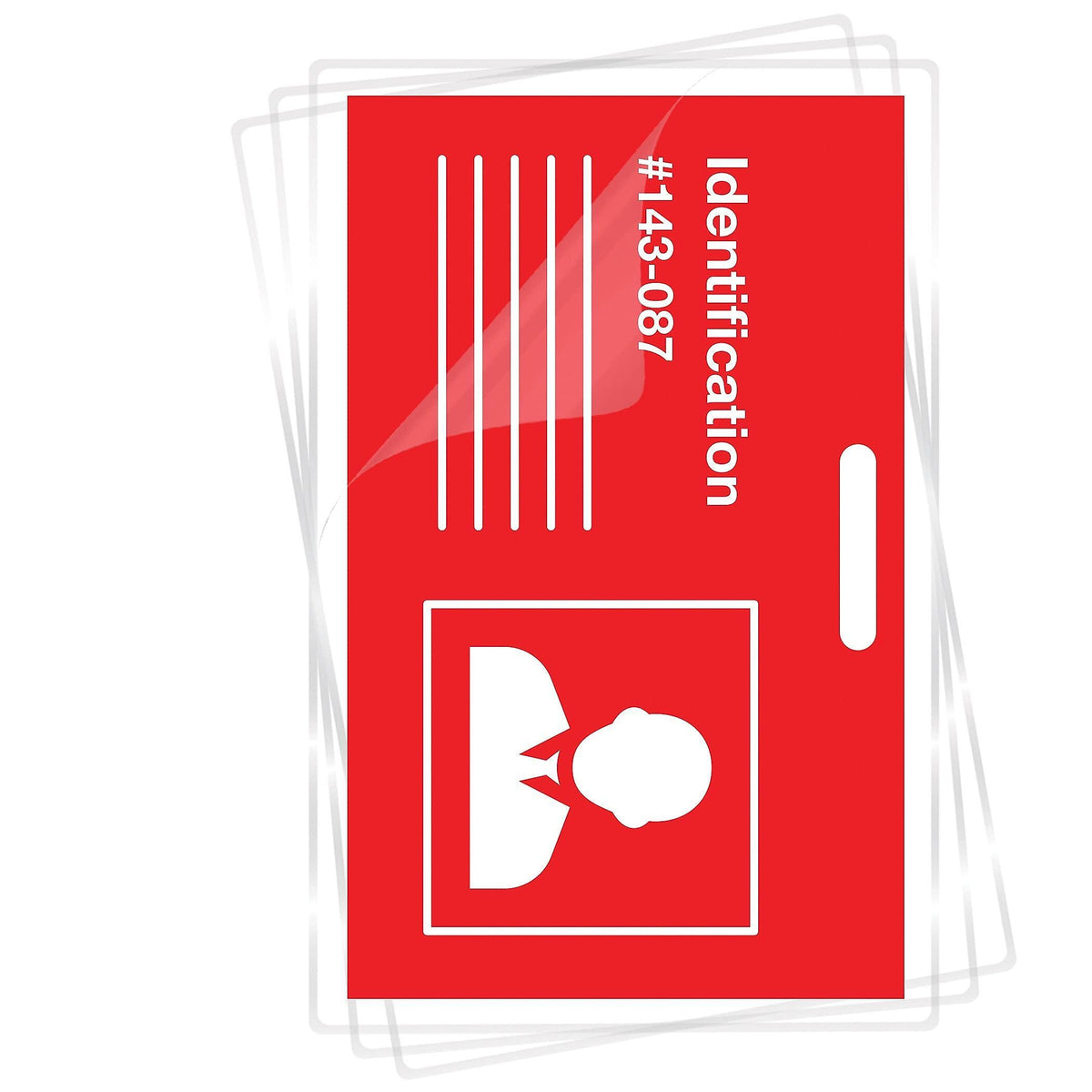 Fellowes Hot Laminating Pouches, ID Tag, Punched, 5 mil, 100 Pack (52016)