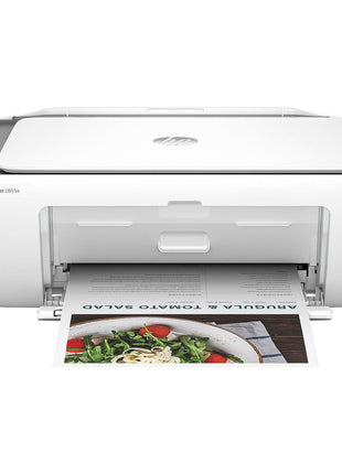 HP DeskJet 2855e Wireless All-in-One Color Inkjet Printer, Scanner, Copier, Best-for-home, 3 months of Instant Ink included, Single-band Wi-Fi connectivity (588S5A)