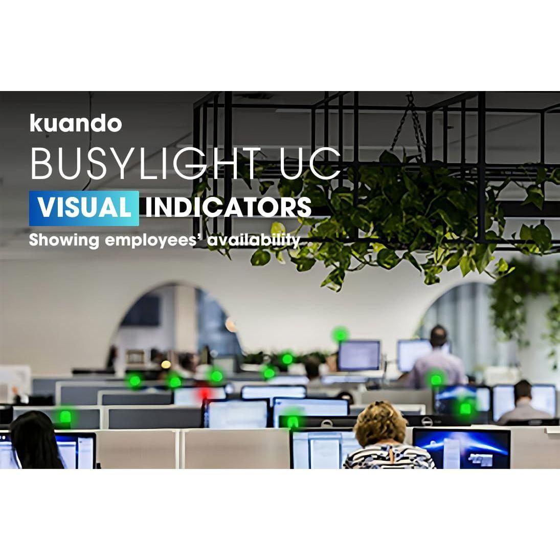Kuando Busylight UC Omega (15410) - Presence Light and Ringer - Busy Light for The Office - Free Busylight Software for Most UC Platforms and Softphones