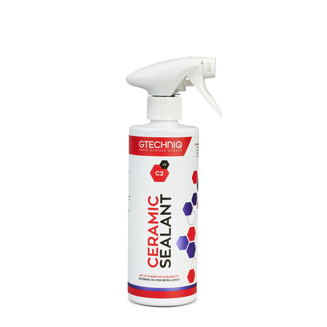 Gtechniq C2 Ceramic Sealant for Cars, 16.9 fl oz | Quick Spray-On Paint Protection, Hydrophobic Barrier Repels Dirt & Water, Long-Lasting Gloss & Easy Application