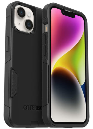 OtterBox iPhone 14 & iPhone 13 Commuter Series Case - BLACK , slim & tough, pocket-friendly, with port protection | Slim