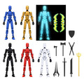 MerryXD 6 Pack Assembly Completed T13 3D Action Figure,Dummy Nova Titan Lucky 13 Action Figure 3D Printed Multi-Jointed Movable Toy