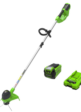 Greenworks 40V 12 Inch Cordless String Trimmer with 2Ah Battery & Charger, Dual Auto Feed Line, Variable Speed, Lightweight Weed Eater, 3 Year Warranty
