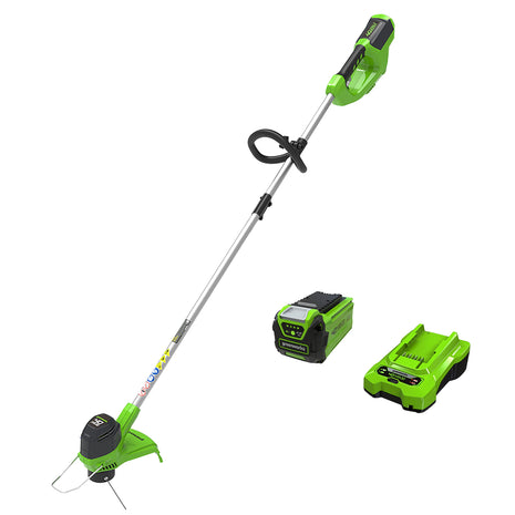 Greenworks 40V 12 Inch Cordless String Trimmer with 2Ah Battery & Charger, Dual Auto Feed Line, Variable Speed, Lightweight Weed Eater, 3 Year Warranty