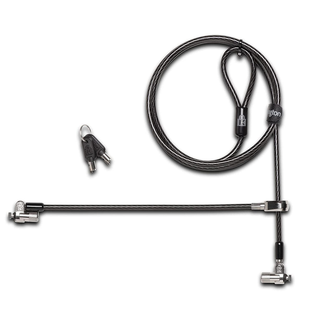 Kensington MicroSaver 2.0 Keyed Twin Cable Lock for Laptops & Other Devices (K65048WW)