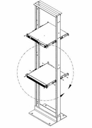 Liebert 2POSTRMKIT1U 1u 2 Post Rack Mount Kit For Perp Use With 1u Psi5 Ups 1u Gxt5 Eb