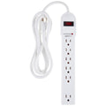 Amazon Basics Surge Protector Power Strip, 6-Outlet, 790 Joules, LED Indicator, 6ft Extension Cord, White