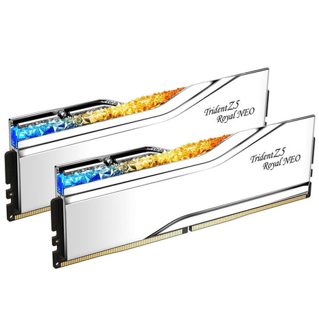 G.SKILL Trident Z5 Royal Neo Series DDR5 RAM (AMD EXPO) 32GB (2x16GB) 6000MT/s CL26-36-36-96 1.45V Desktop Computer Memory U-DIMM - Silver (F5-6000J2636H16GX2-TR5NS)