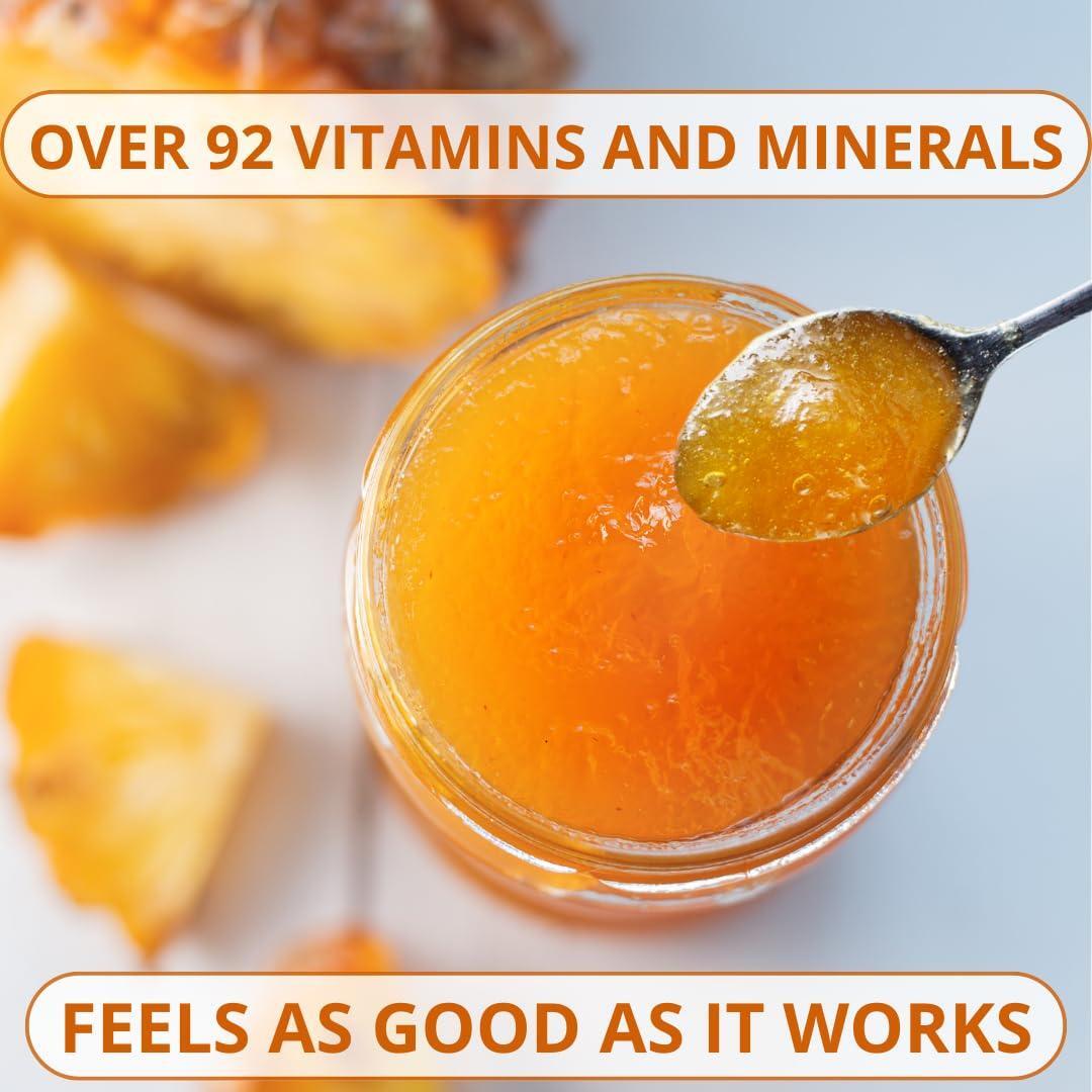 Biolore Sea Moss Gel Mango-Pineapple Made in USA Raw Wildcrafted Irish Seamoss Essential Vitamins Trace Minerals Vegan Superfood, Jam, Jelly & Sweet Spread Gifts (Mango-Pineapple 8OZ)