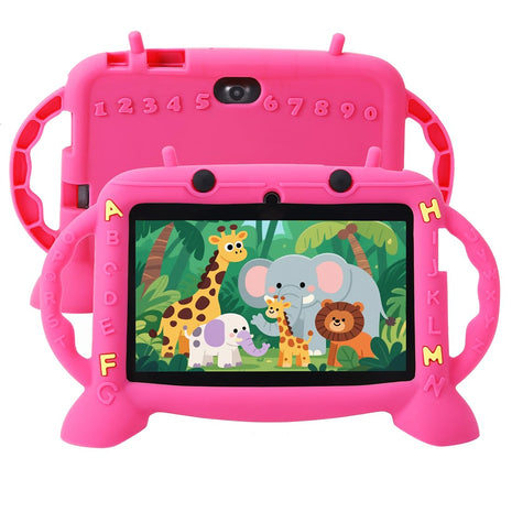 MengDash Kids Tablet,Android 11 Tablet for Kids 2-10 3GB RAM+32GB ROM (Red) | kids tablet android 11 3+32rom