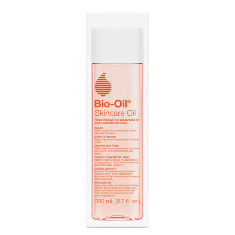 Bio-Oil Skincare Body Oil Serum, Scars & Stretch Marks, 6.7 fl oz | Dermatologist Recommended, Vitamin E & A, Dry & Sensitive Skin, Non-Comedogenic, Face and Body, Scar Treatment