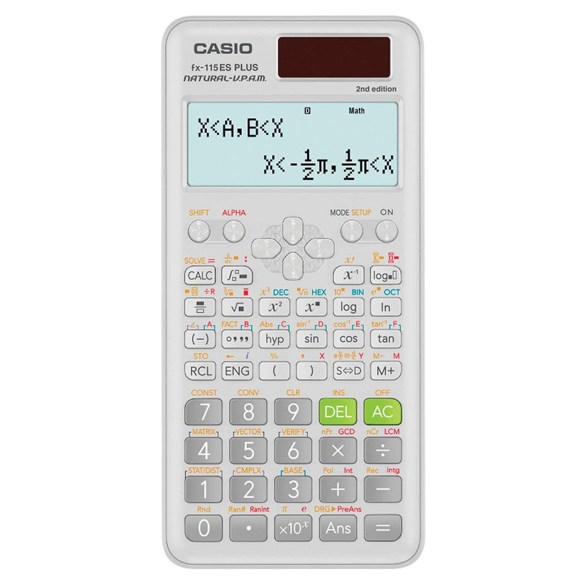 Casio fx-115ES Plus 2nd Edition – Advanced Scientific Calculator | 280+ Functions, Natural Textbook Display℠ | Ideal for Math, Science, Engineering & Statistics