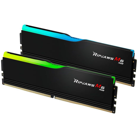 G.SKILL Ripjaws M5 RGB Series DDR5 RAM (Intel XMP 3.0) 32GB (2x16GB) 6800MT/s CL34-45-45-108 1.40V Desktop Computer Memory U-DIMM - Matte Black (F5-6800J3445G16GX2-RM5RK)