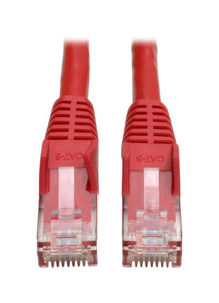 Tripp Lite Cat6 Gigabit Snagless Molded Patch Cable (RJ45 M/M) - Red, 5-ft.(N201-005-RD)