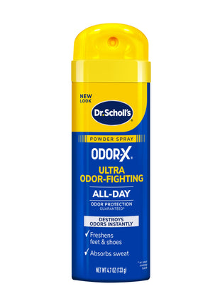 Dr. Scholl?? Odor x ODOR FIGHTING Spray Powder // All Day Odor Protection and Sweat Absorption   Packaging May Vary
