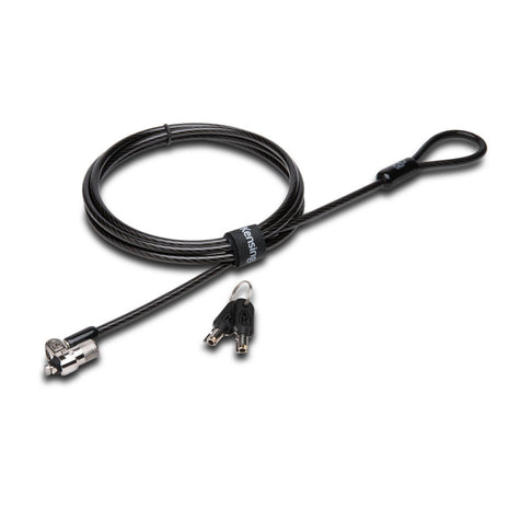 Kensington T-Bar Standard Keyed Lock Slot for Laptops, Durable 6' Carbon Steel Cable Computer Lock, K65035AM