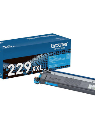 Brother Genuine TN229XXLC Cyan Super High Yield Printer Toner Cartridge - Print up to 4,000 Pages(1), Compatible with HL-L3295CDW, HL-L8245CDW, MFC-L3780CDW, and MFC-L8395CDW Printers