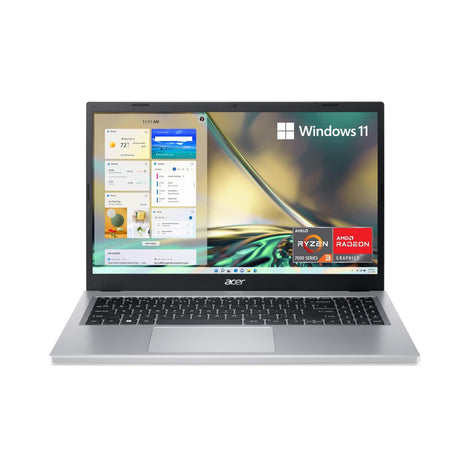 acer Aspire 3 A315-24P-R7VH Slim Laptop | 15.6" Full HD | AMD Ryzen 3 7320U Quad-Core | AMD Radeon Graphics | 8GB LPDDR5 | 128GB NVMe SSD | Wi-Fi 6 | Windows 11 Home