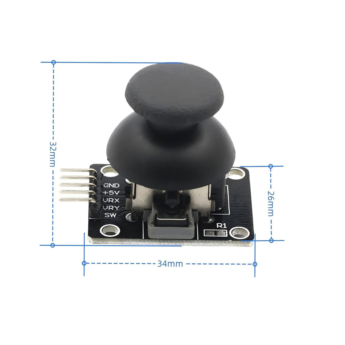 MTDELE 6Pcs Joystick Dual-axis XY Module PS2 Game Joystick Control Lever Sensor Game Controller Sensor Board Module KY-023 Compatible with for Arduino Raspberry