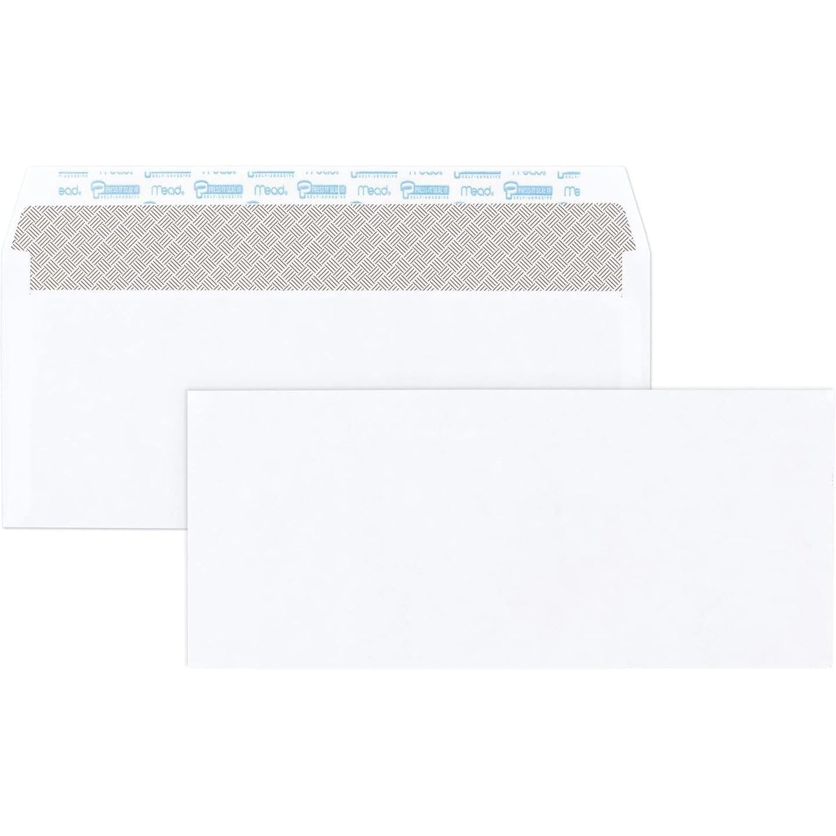 Mead #10 Security Business Envelopes Letter Size 4-1/8" x 9-1/2" – Peel and Seal, Privacy Lined, No-Window, Press-It Seal-It Self-Adhesive for Home & Office Mailing, 45 Count (75026)